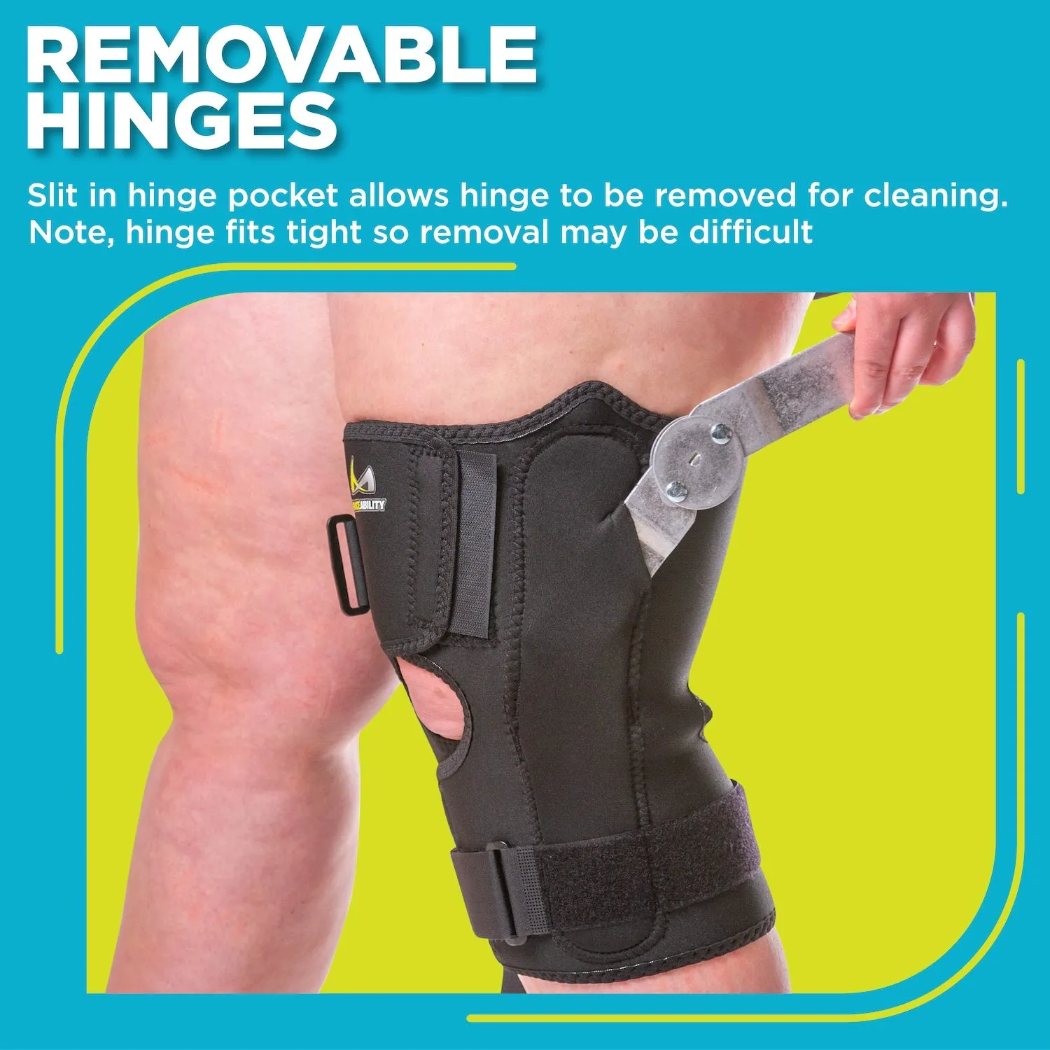 Plus-Size Knee Brace for Obesity – Bariatric Non-Slip Knee Support for Overweight and Obese Person with Large Thighs and Big Legs