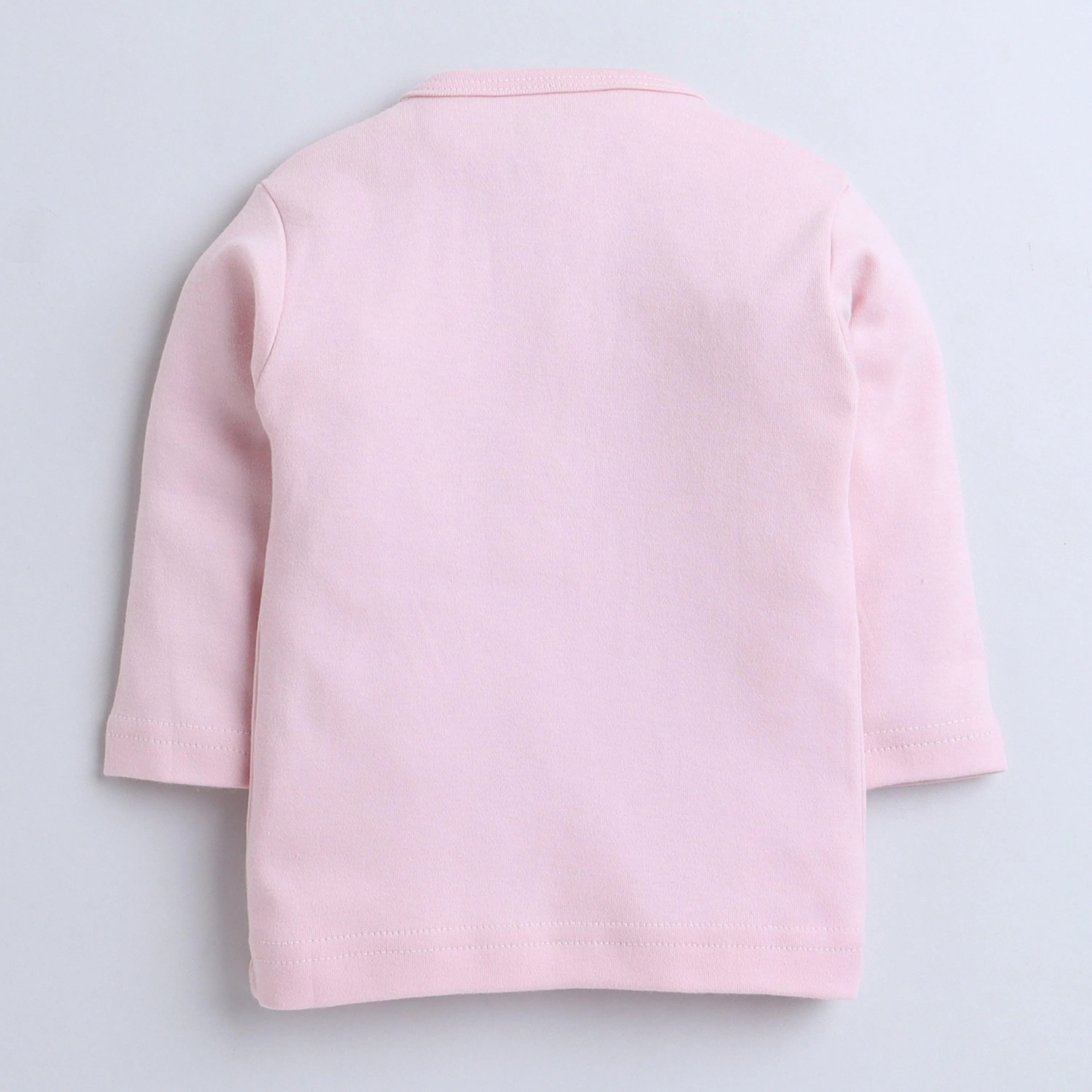 Polka Tots Full Sleeve Jabhla Vest Rainbow - Pink