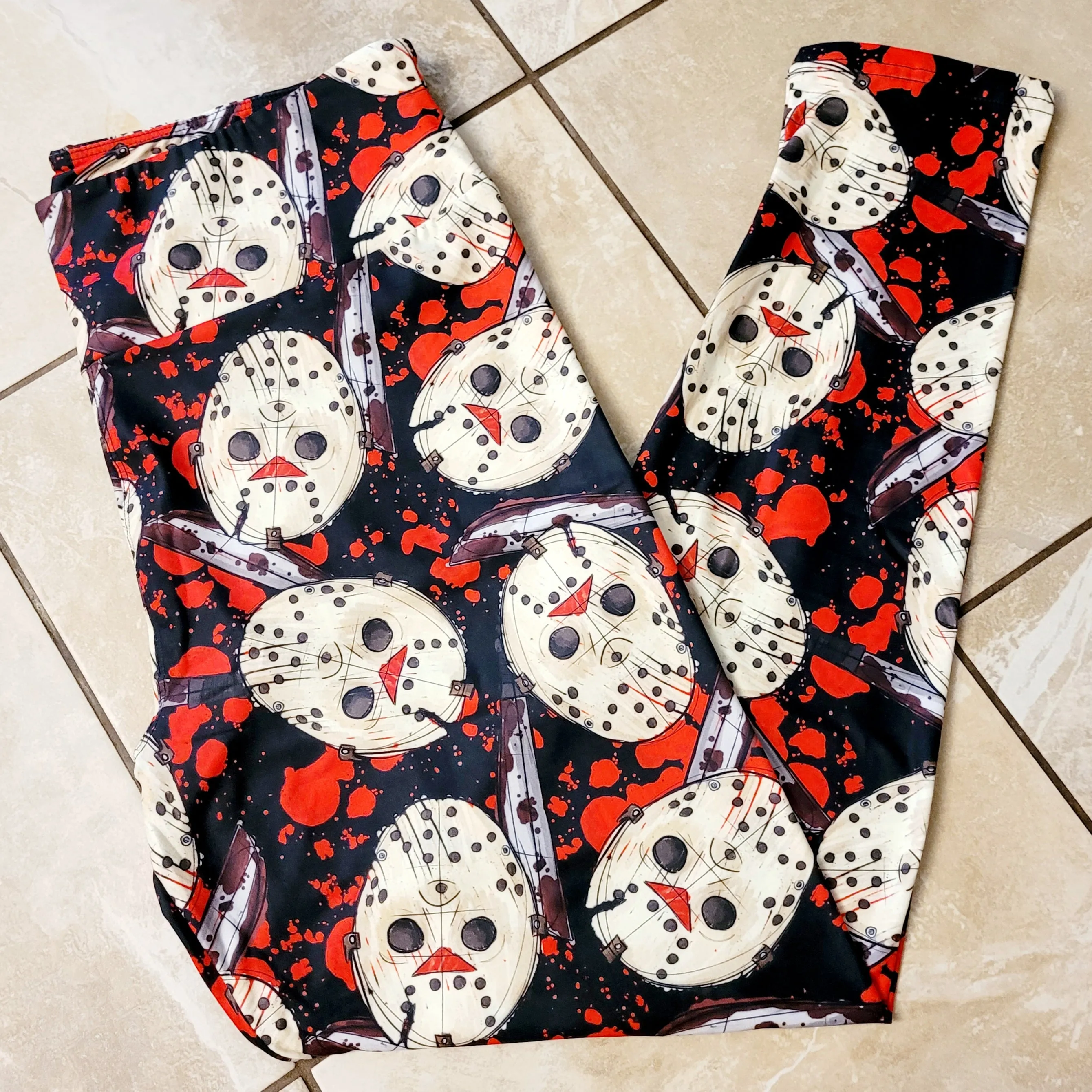 Pre-Order: Bloody Jason (Semi-Exclusive) - High-quality Handcrafted Vibrant Leggings