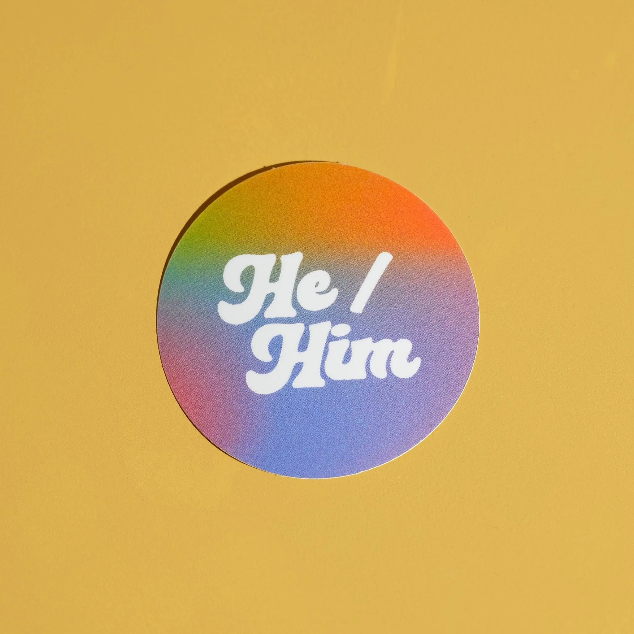 Pronoun Sticker - He/Him