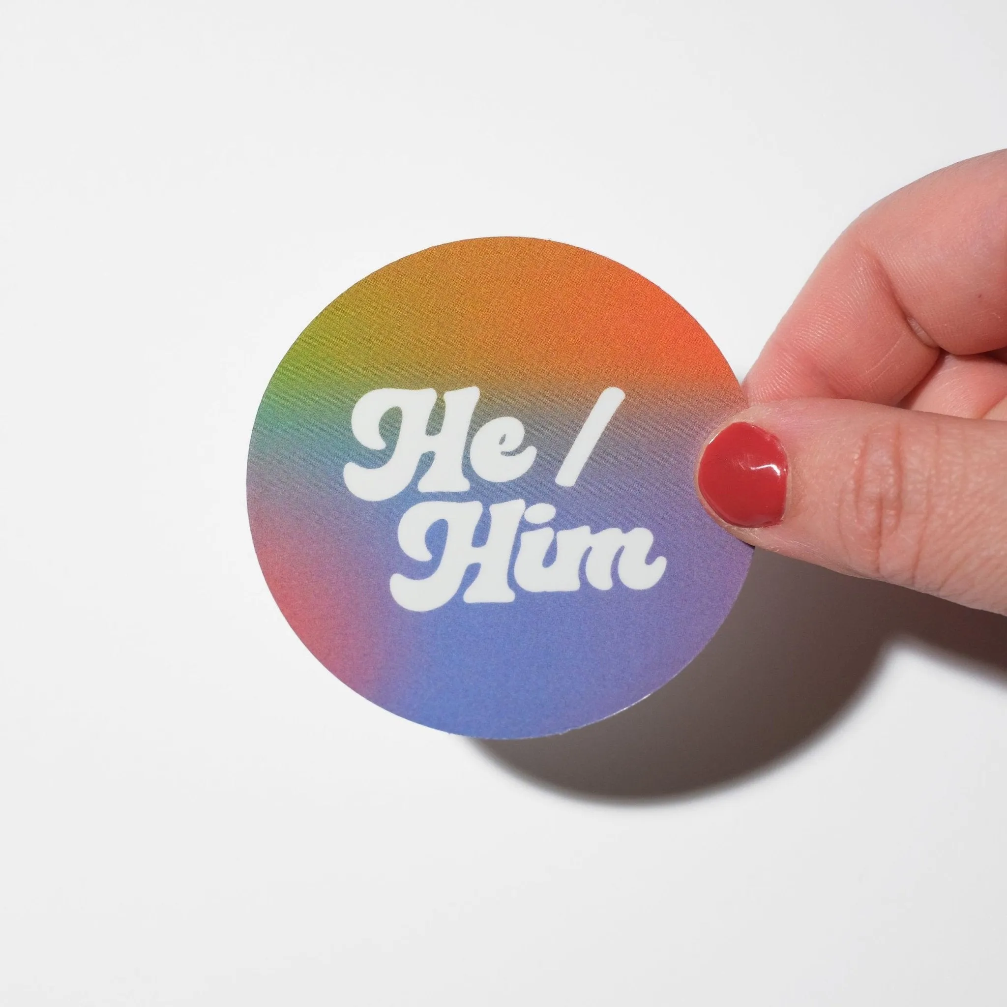 Pronoun Sticker - He/Him
