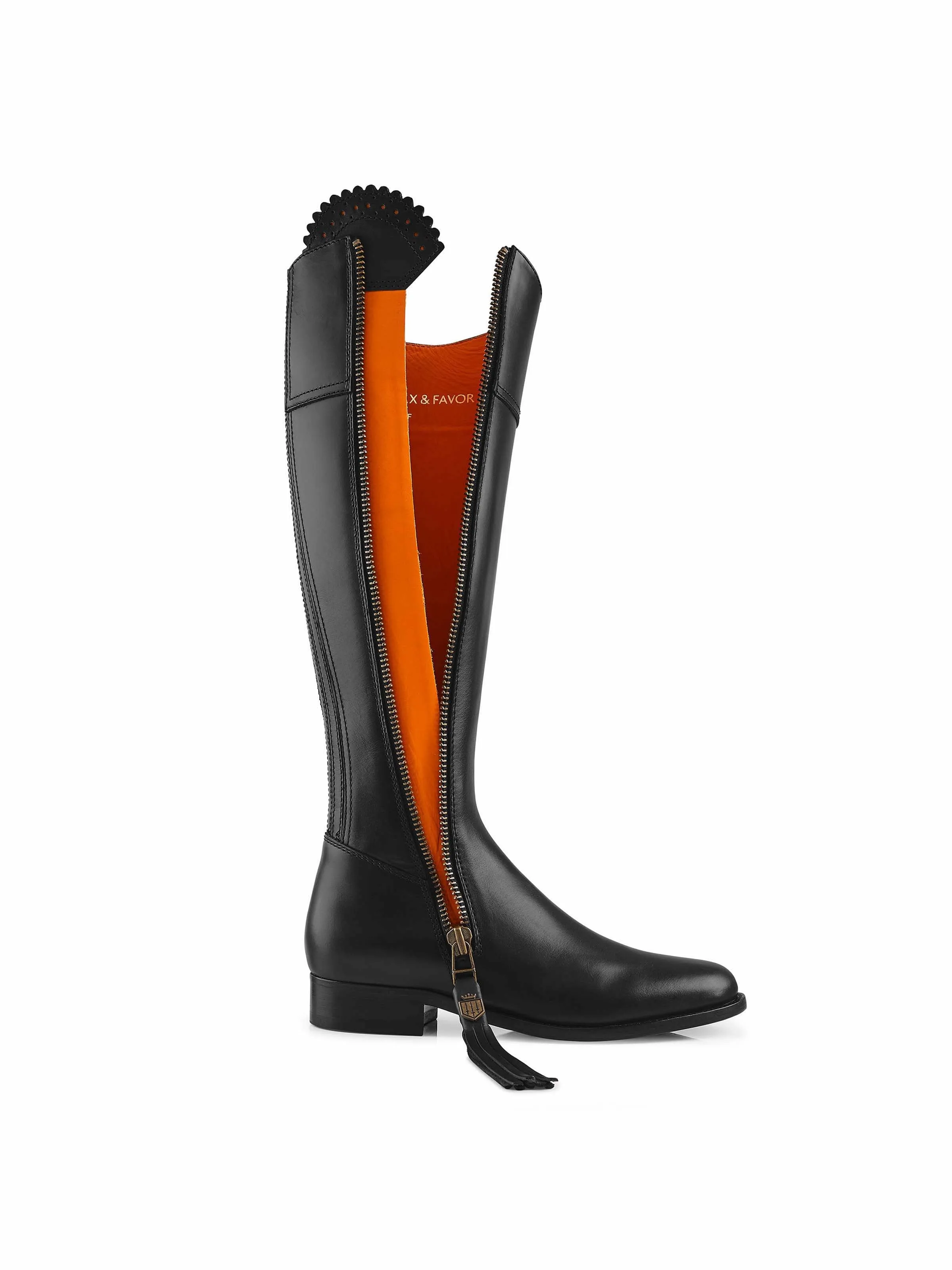 Regina (Narrow Fit) - Black Leather