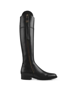 Regina (Narrow Fit) - Black Leather