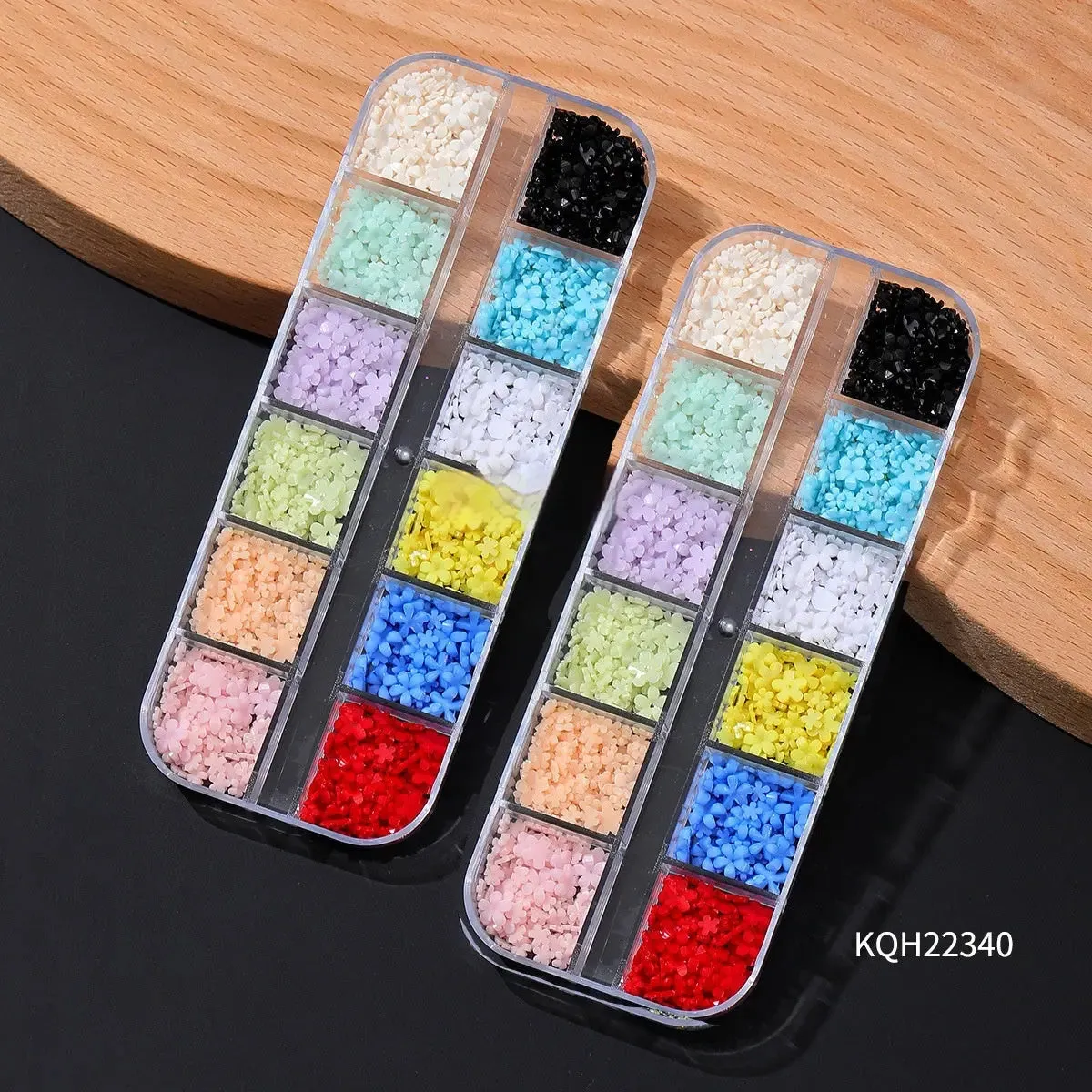 Resin Flower Butterfly Glass Manicure Decoration