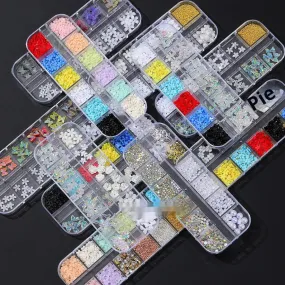 Resin Flower Butterfly Glass Manicure Decoration