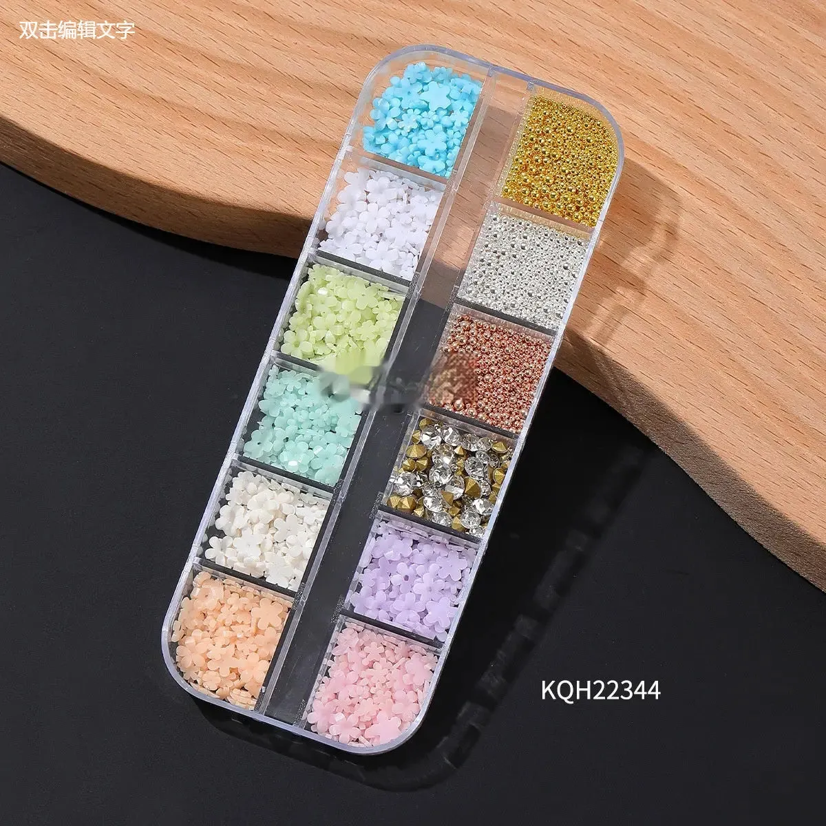 Resin Flower Butterfly Glass Manicure Decoration