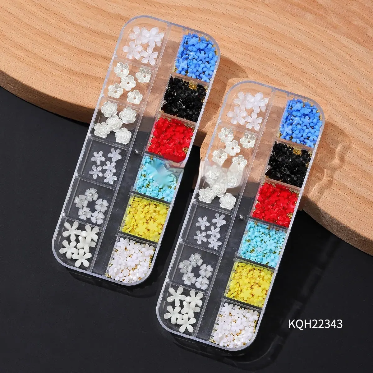 Resin Flower Butterfly Glass Manicure Decoration