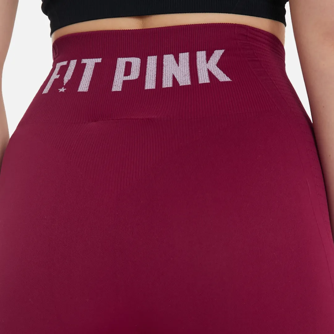 Seamless Compression Leggings V2 in Burgundy