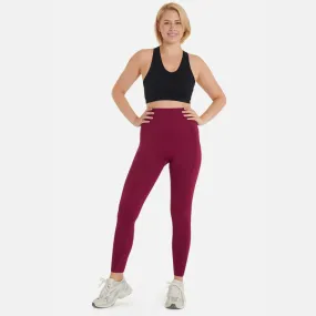 Seamless Compression Leggings V2 in Burgundy