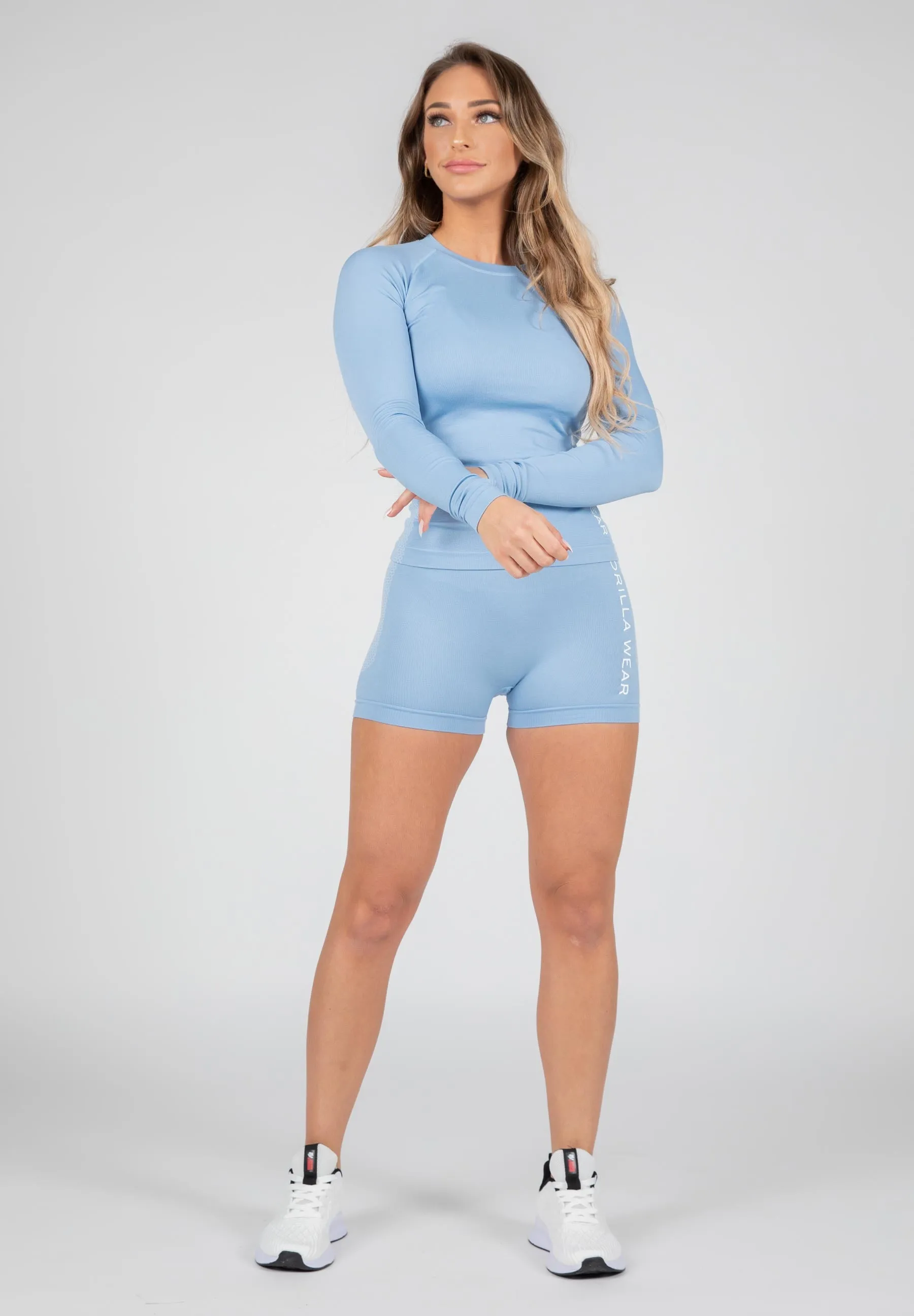 Selah Seamless Long Sleeve - Light Blue