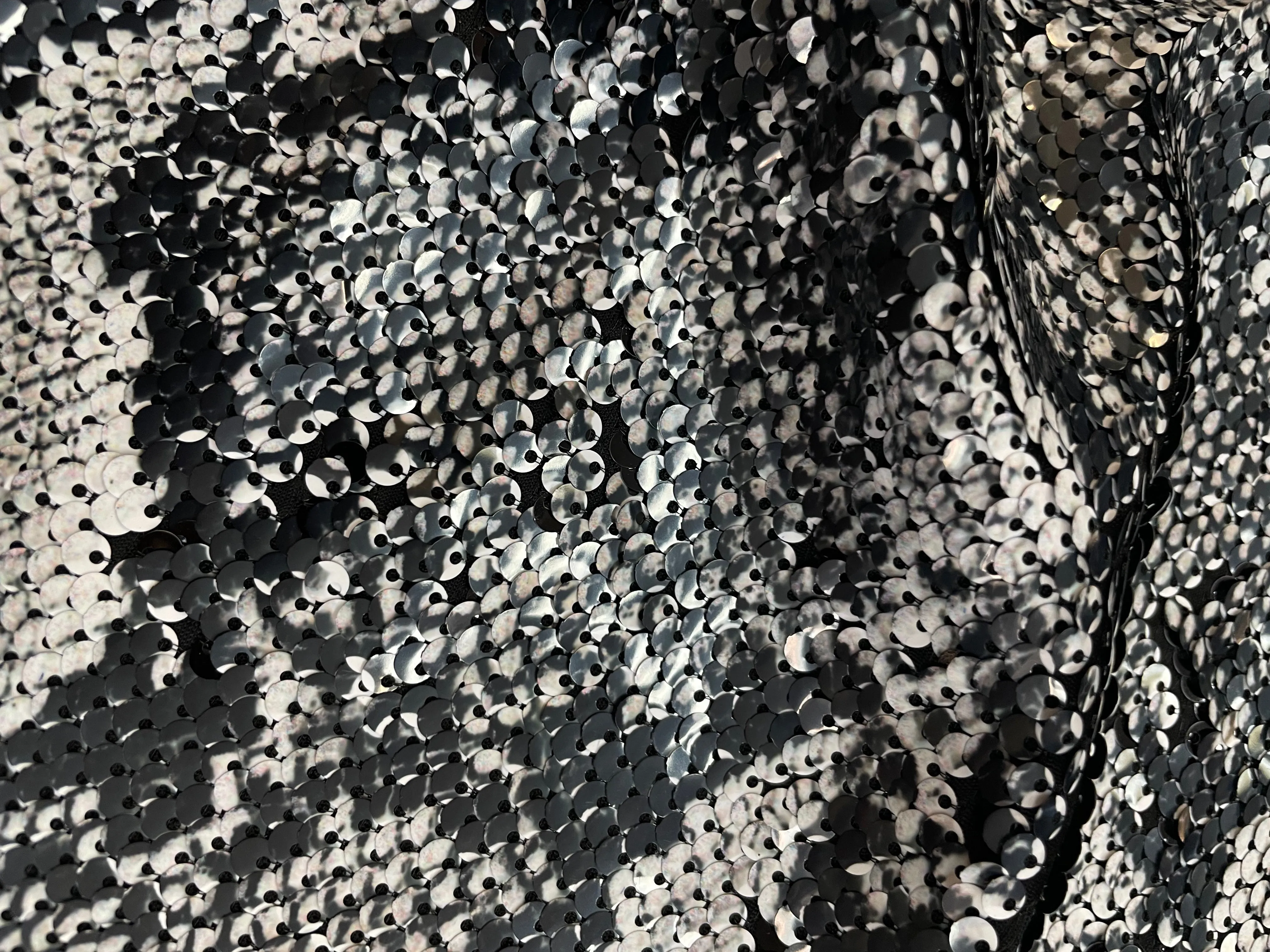 Sequin Stretch Mesh - Gold