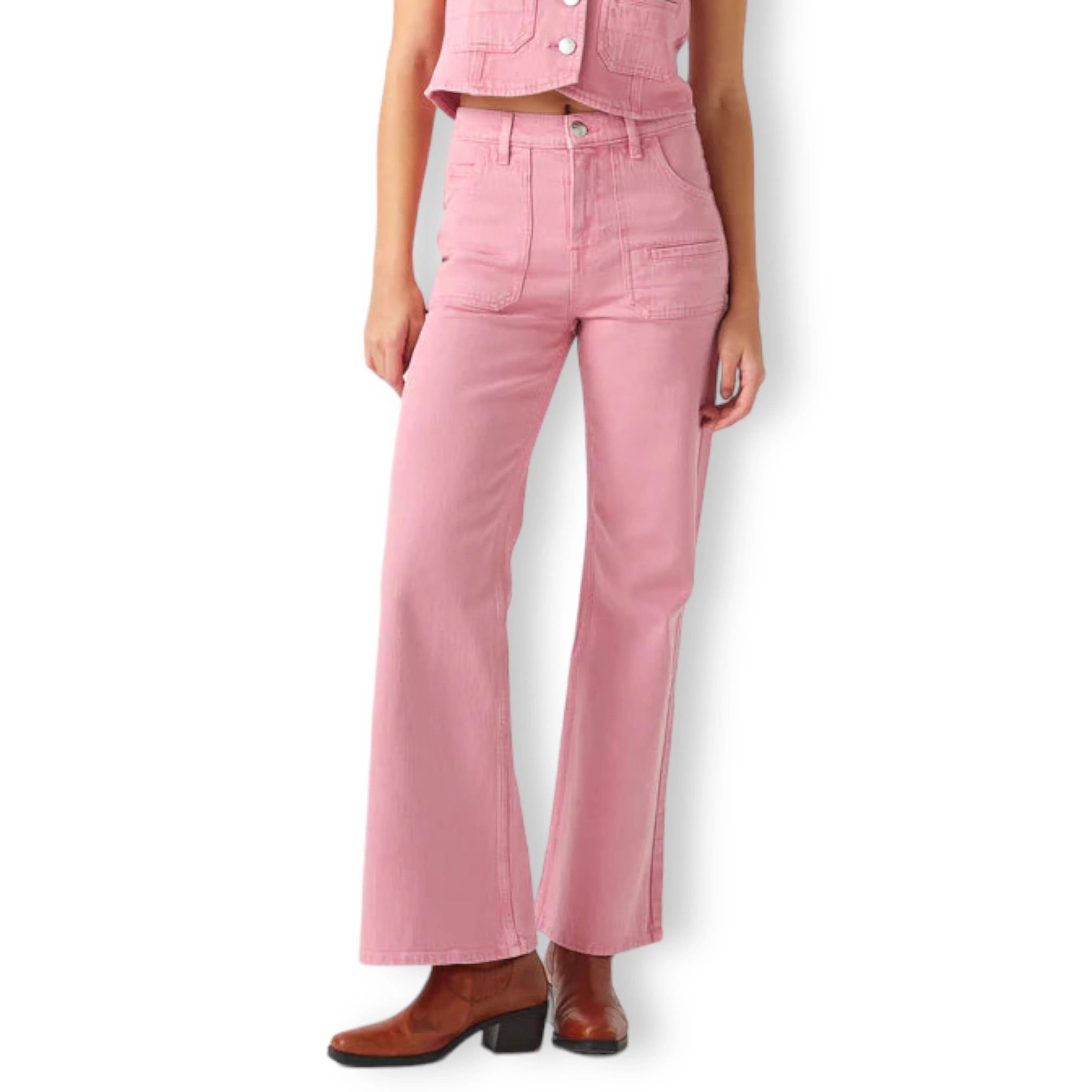 seventy   mochi Queenie Jean Powder Pink