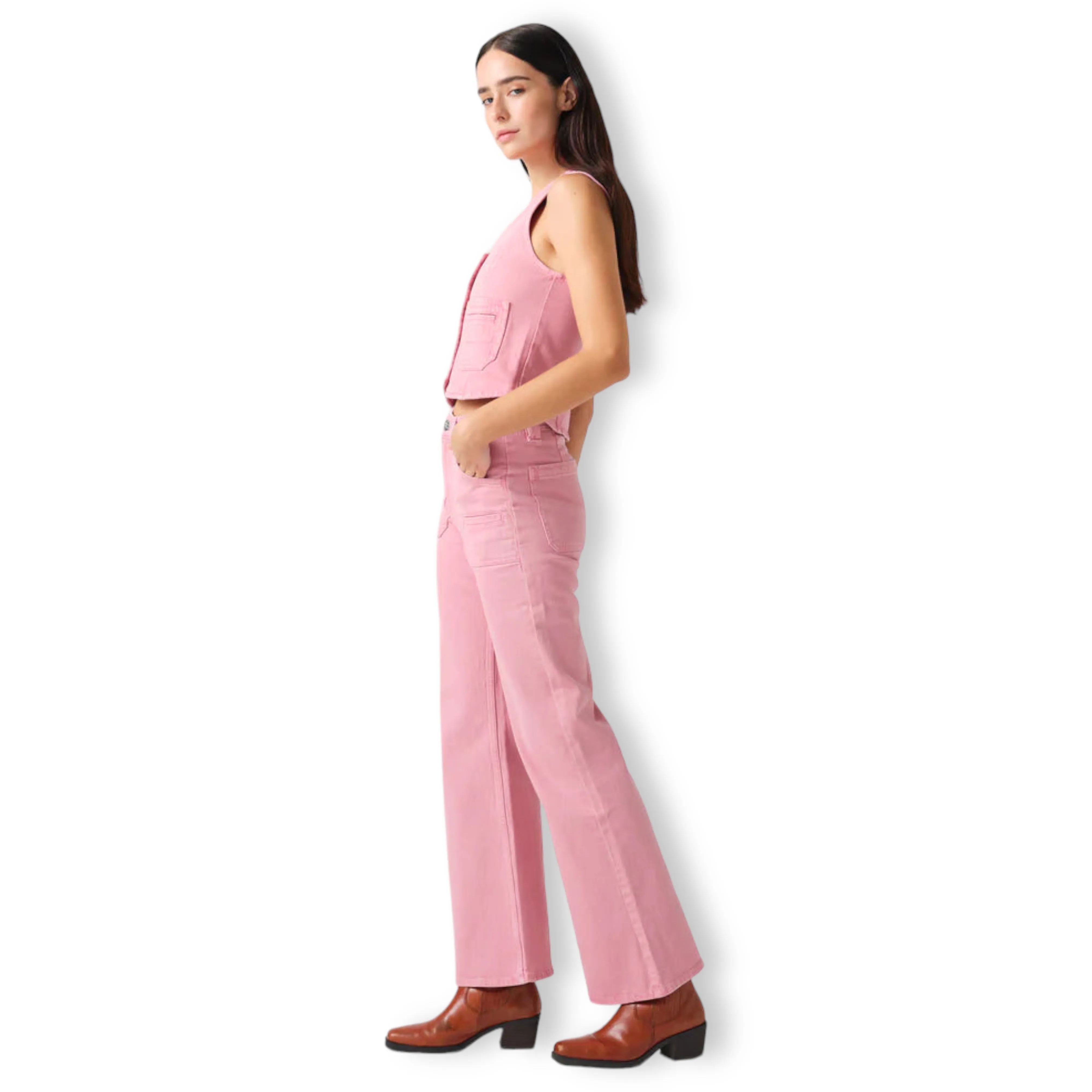 seventy   mochi Queenie Jean Powder Pink
