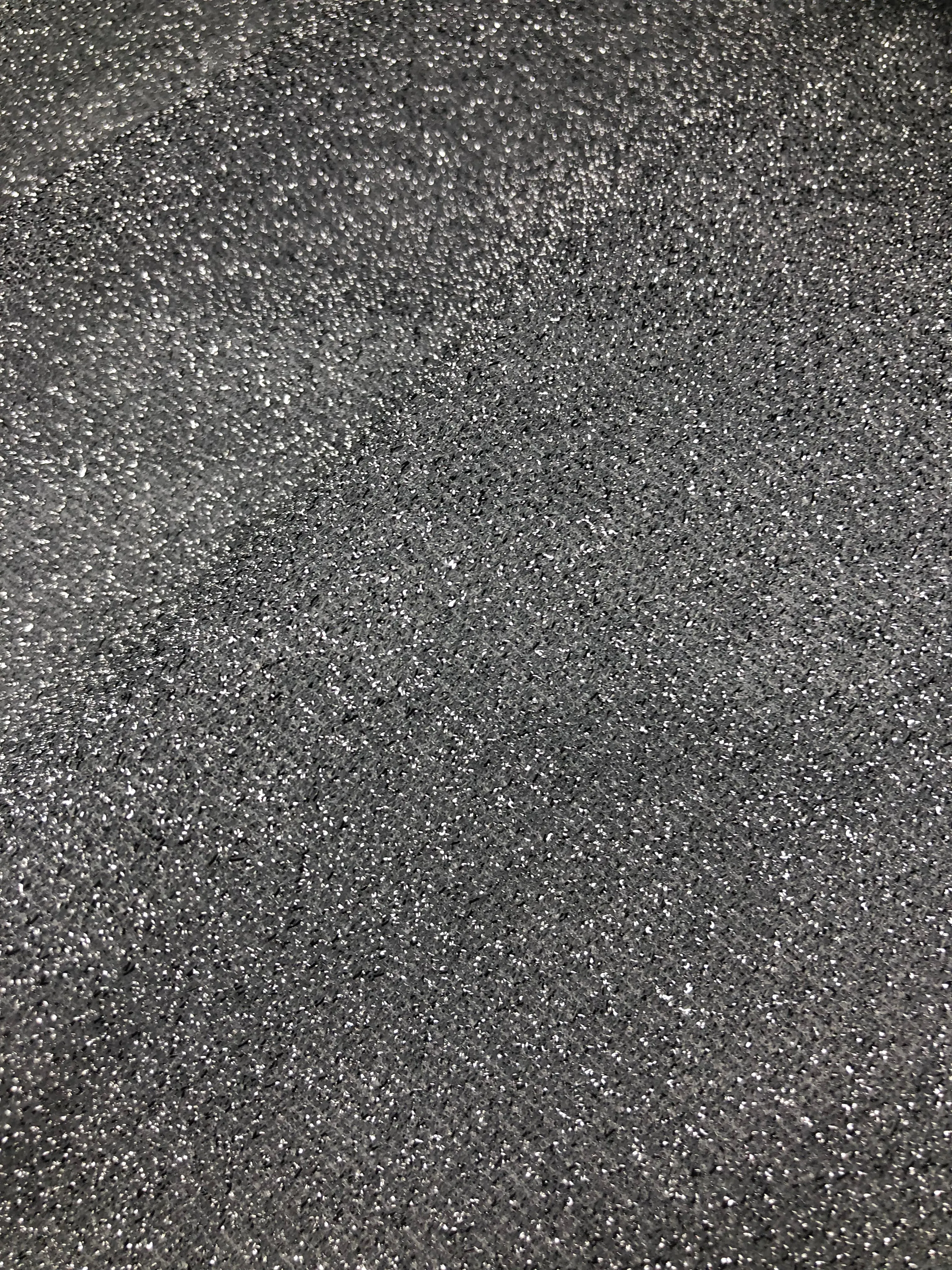 Silver Sparkles on light Gray Sparkle Crepe Jersey Scarf