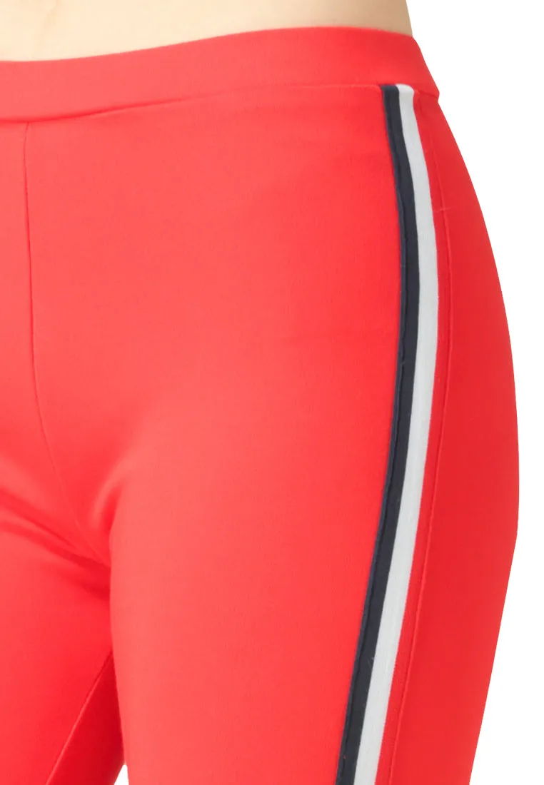 striped tape side leggings