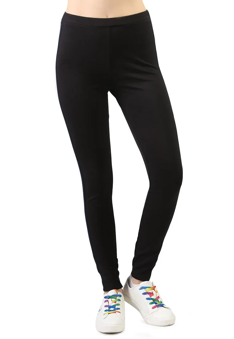 striped tape side leggings