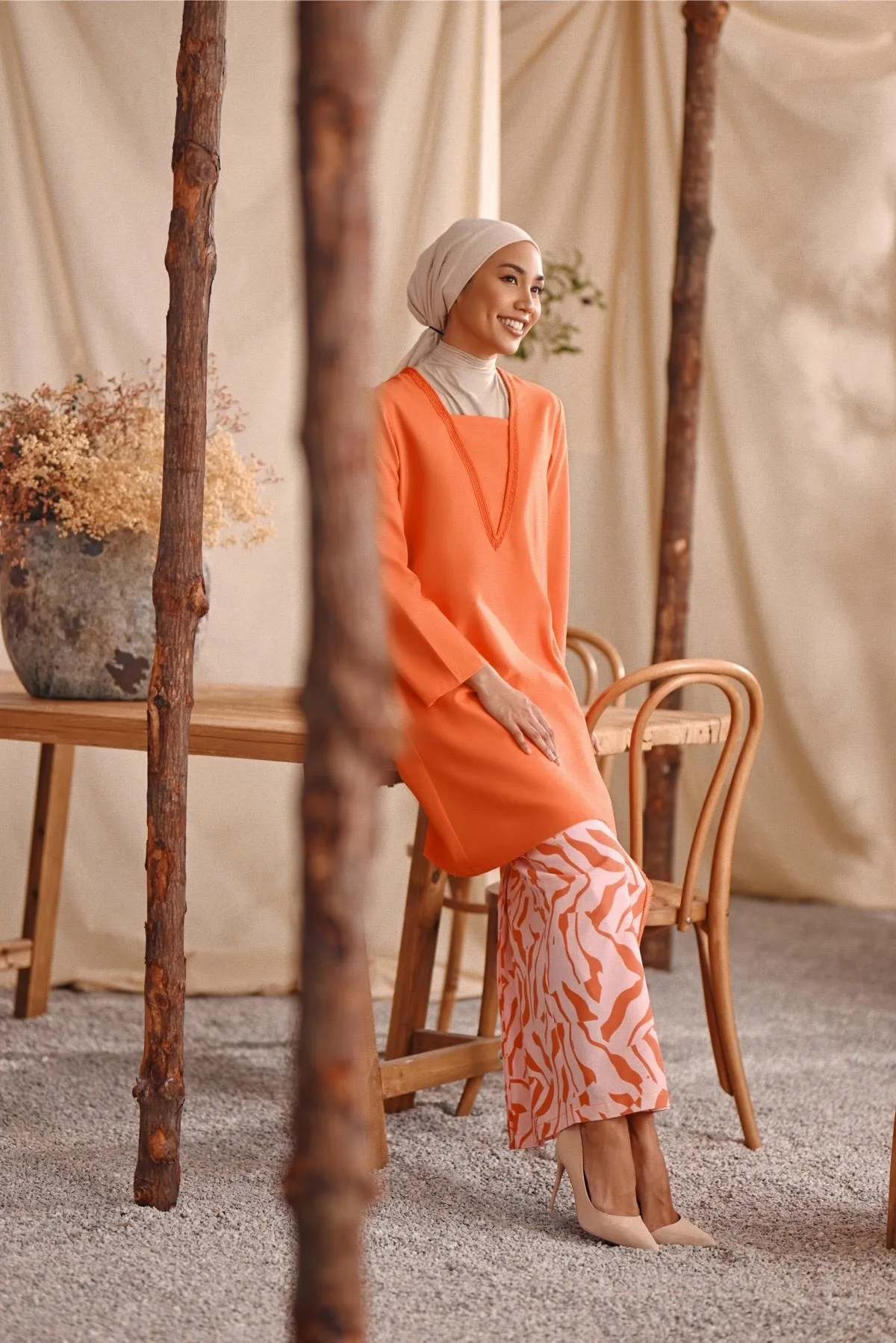 The Bayu Women Back Pleats Skirt - Explore