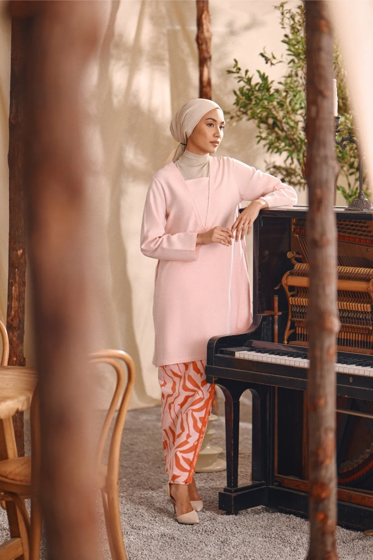 The Bayu Women Back Pleats Skirt - Explore