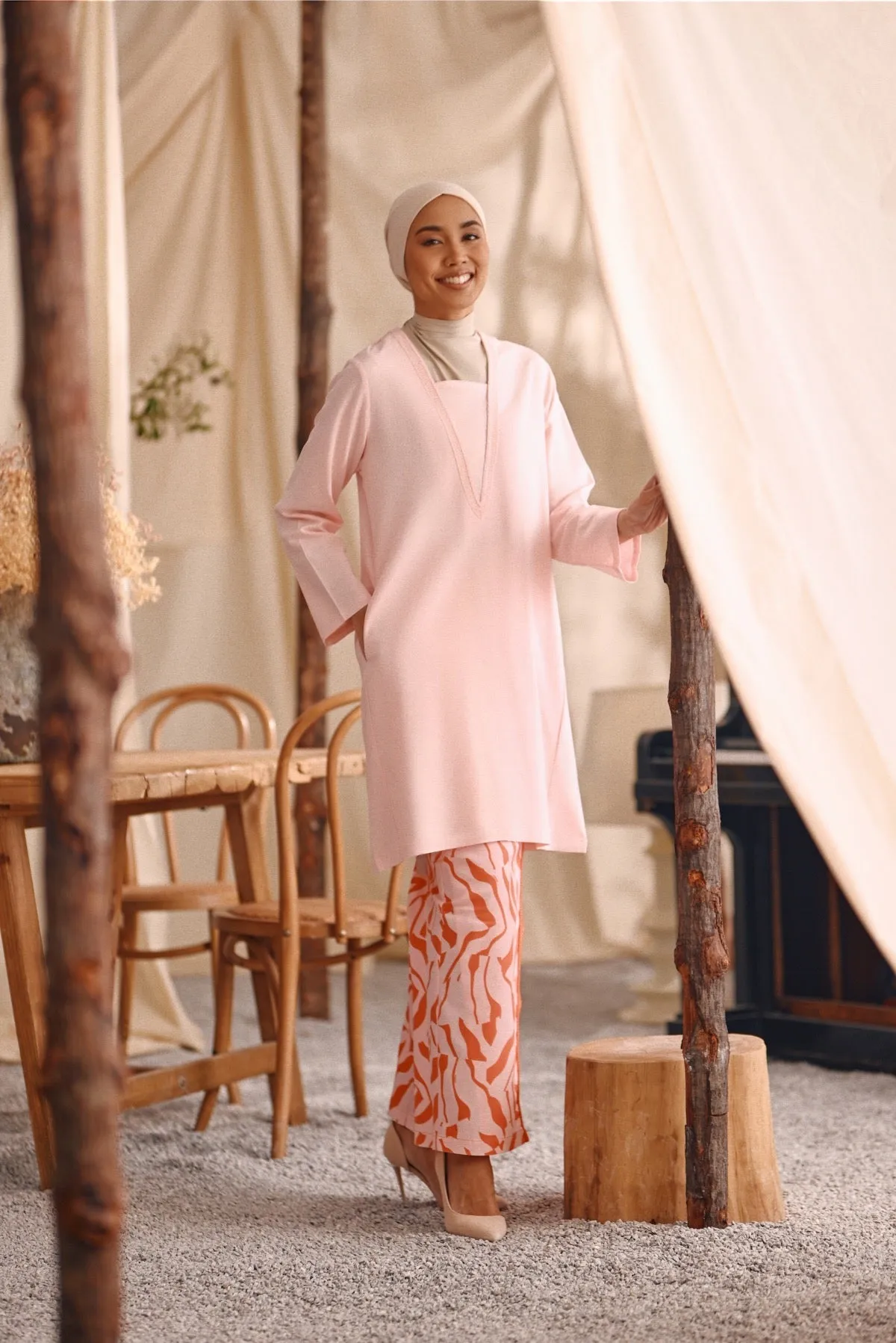 The Bayu Women Back Pleats Skirt - Explore