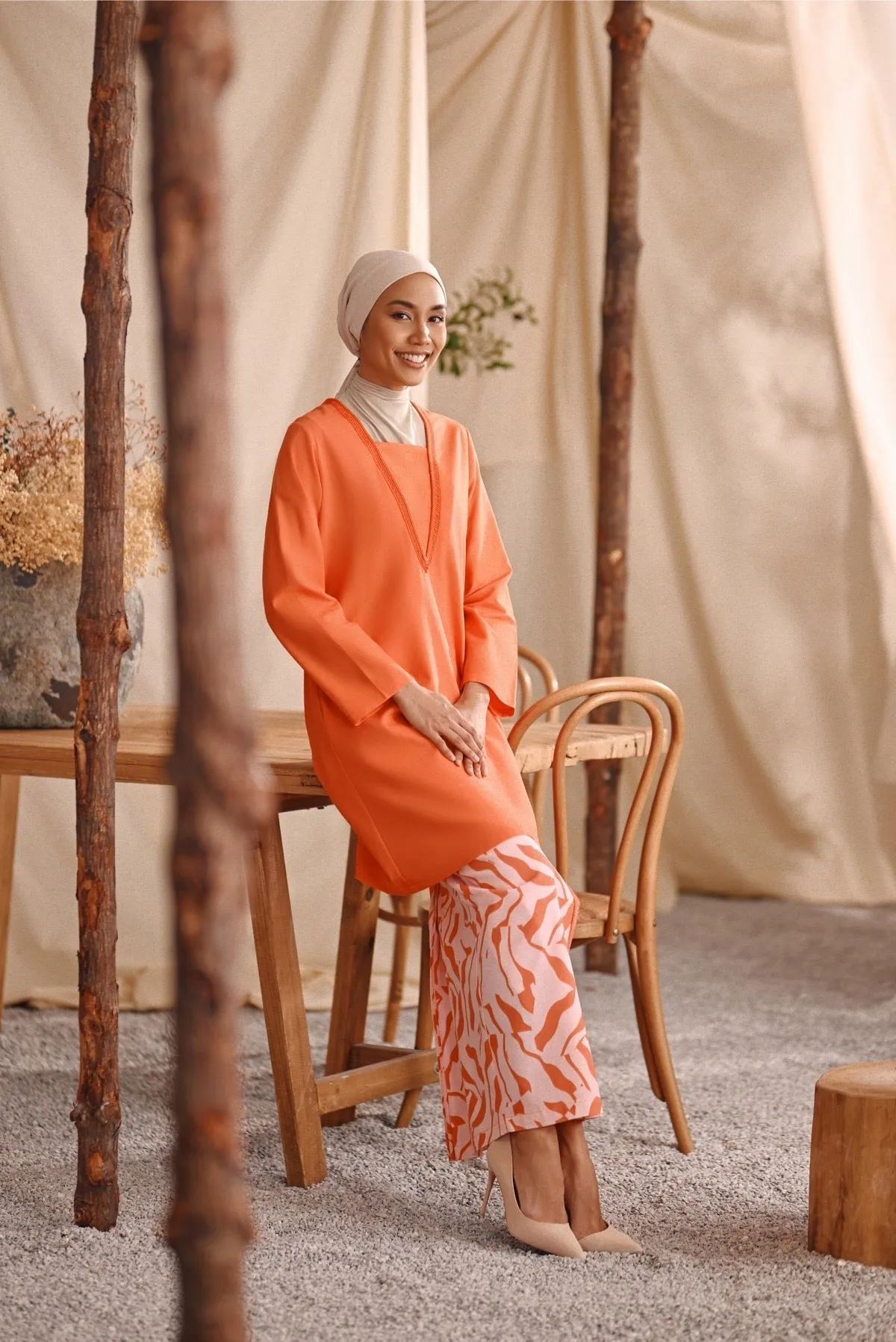 The Bayu Women Back Pleats Skirt - Explore