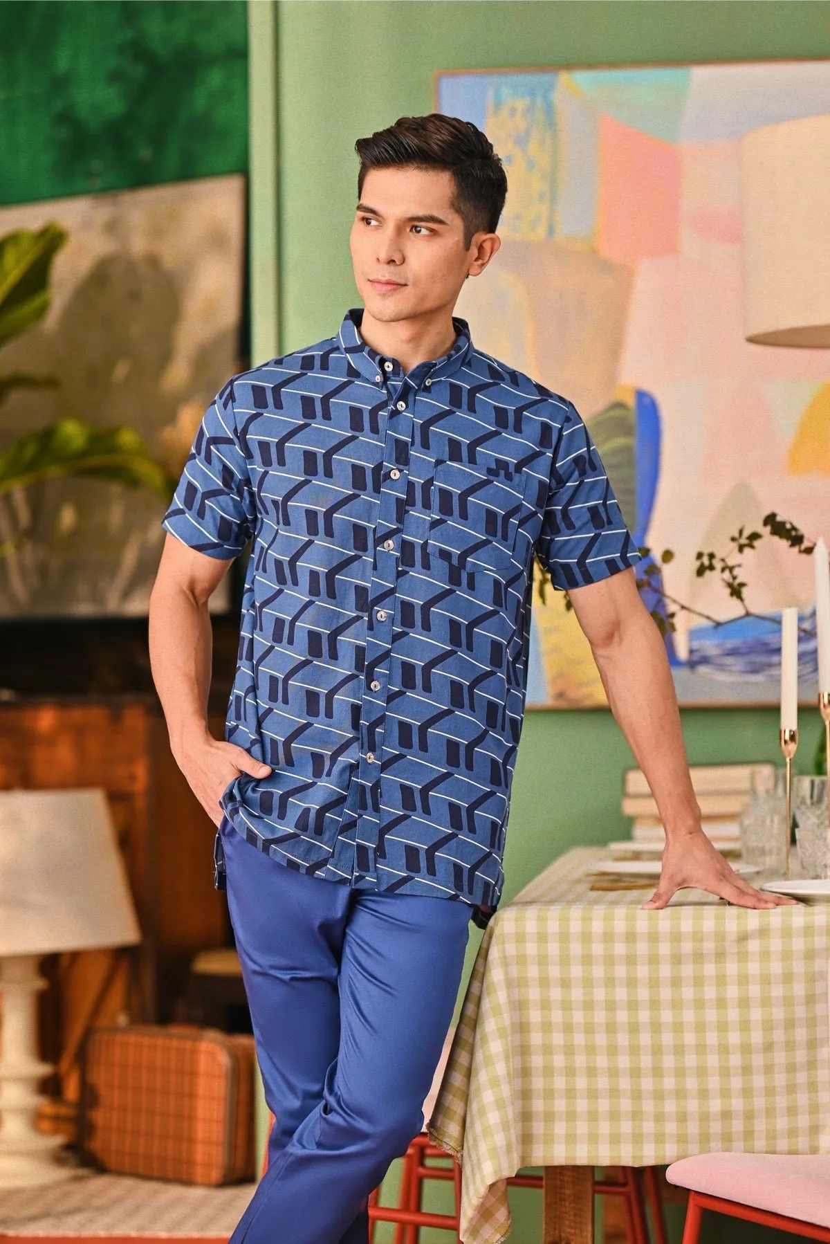 The Capai Men Batik Shirt - Urban