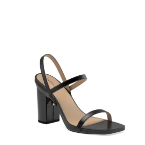 The Miranda - Coal   Block Heel Kit 4 Coal-FINAL SALE