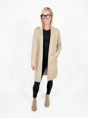 Vero Moda Saba Pocket Coatigan- SILVER MINK
