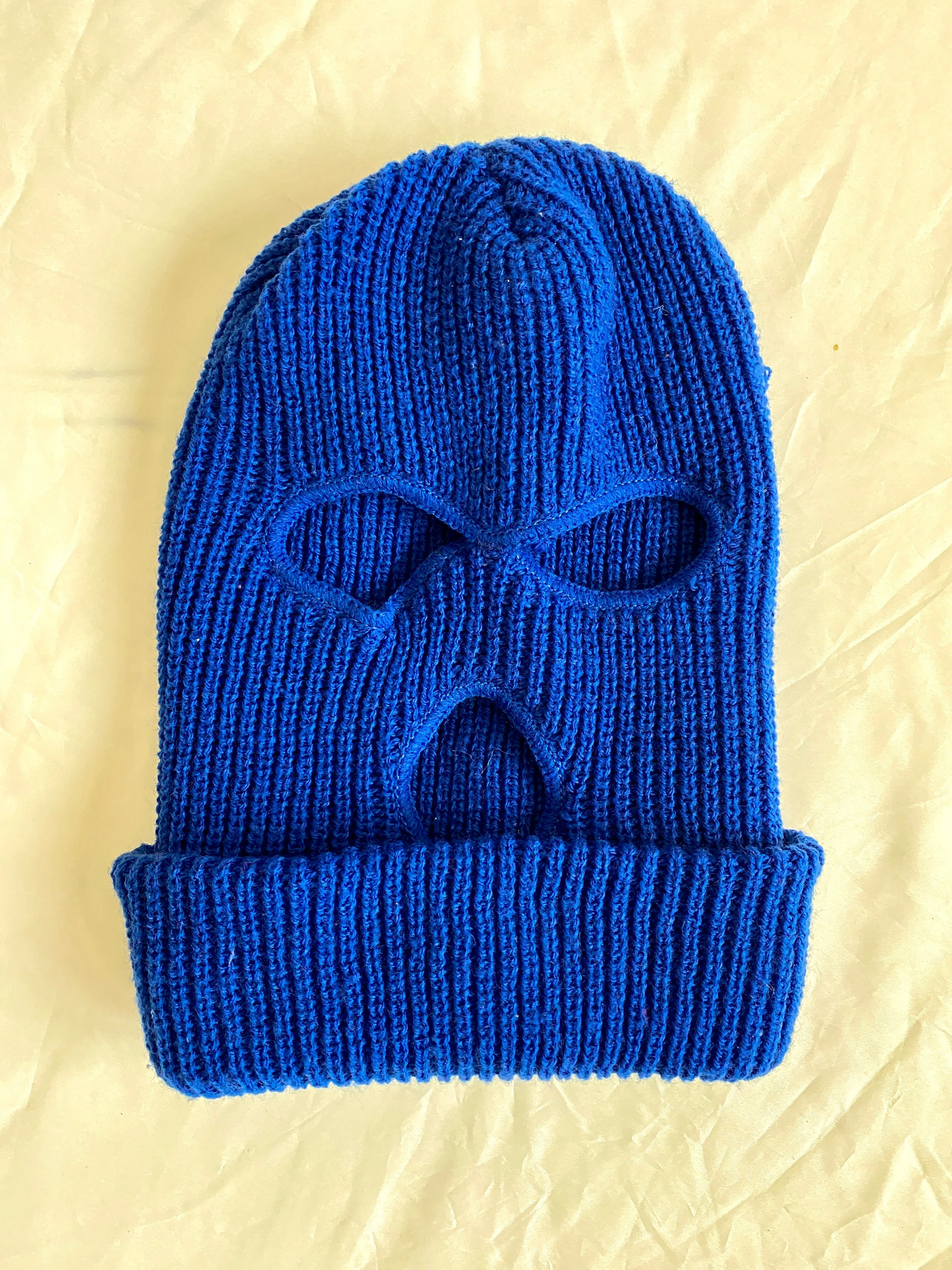 Vintage Blue Balaclava Ski Mask