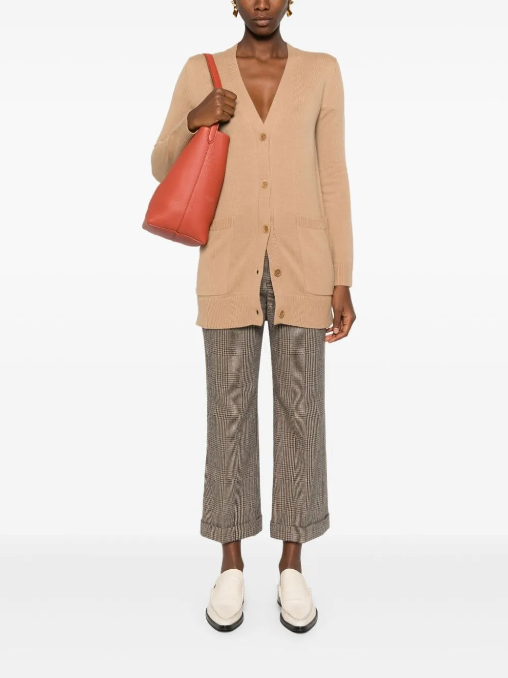 WOOL AND CASHMERE BLEND CARDIGAN