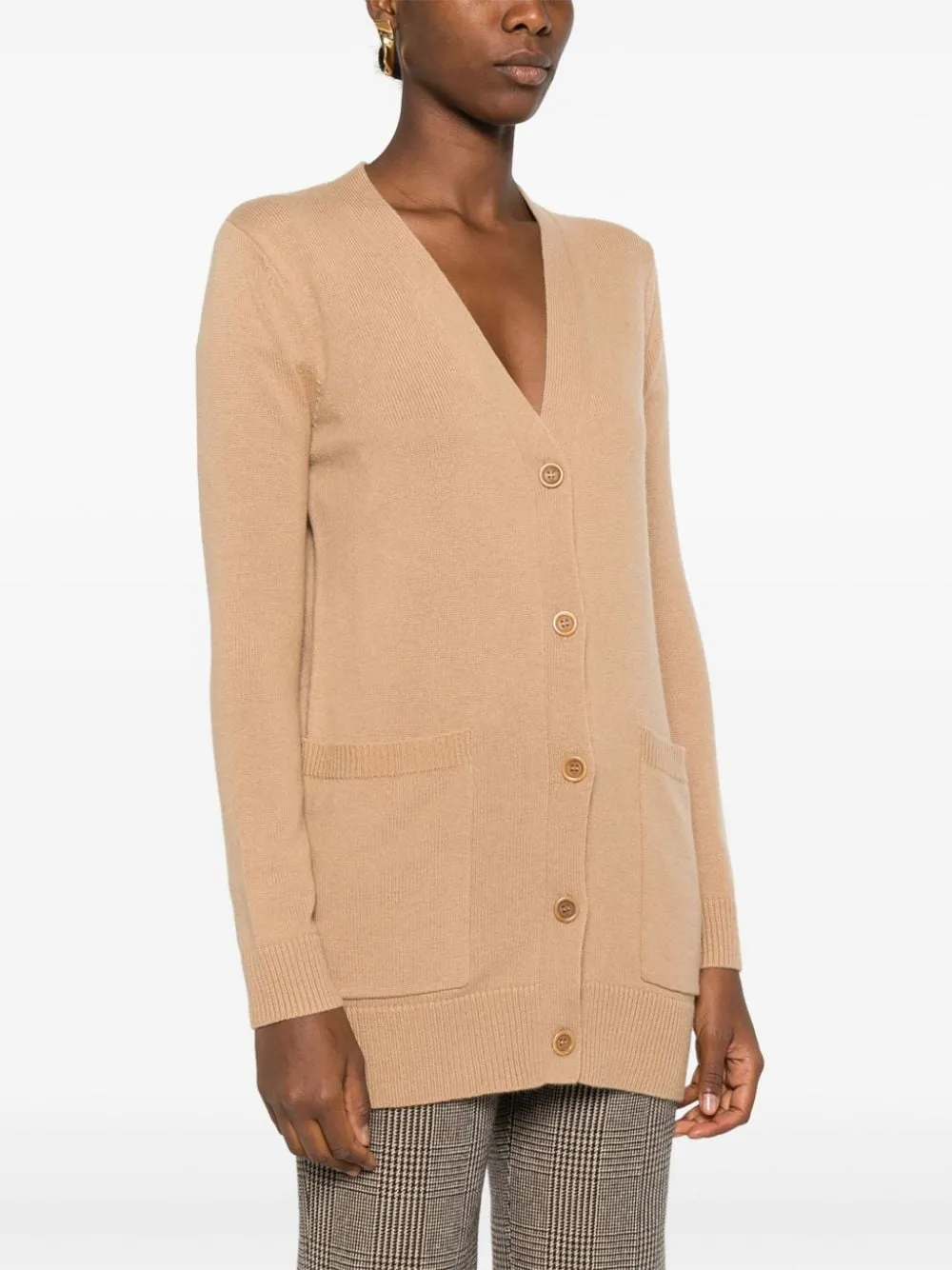 WOOL AND CASHMERE BLEND CARDIGAN