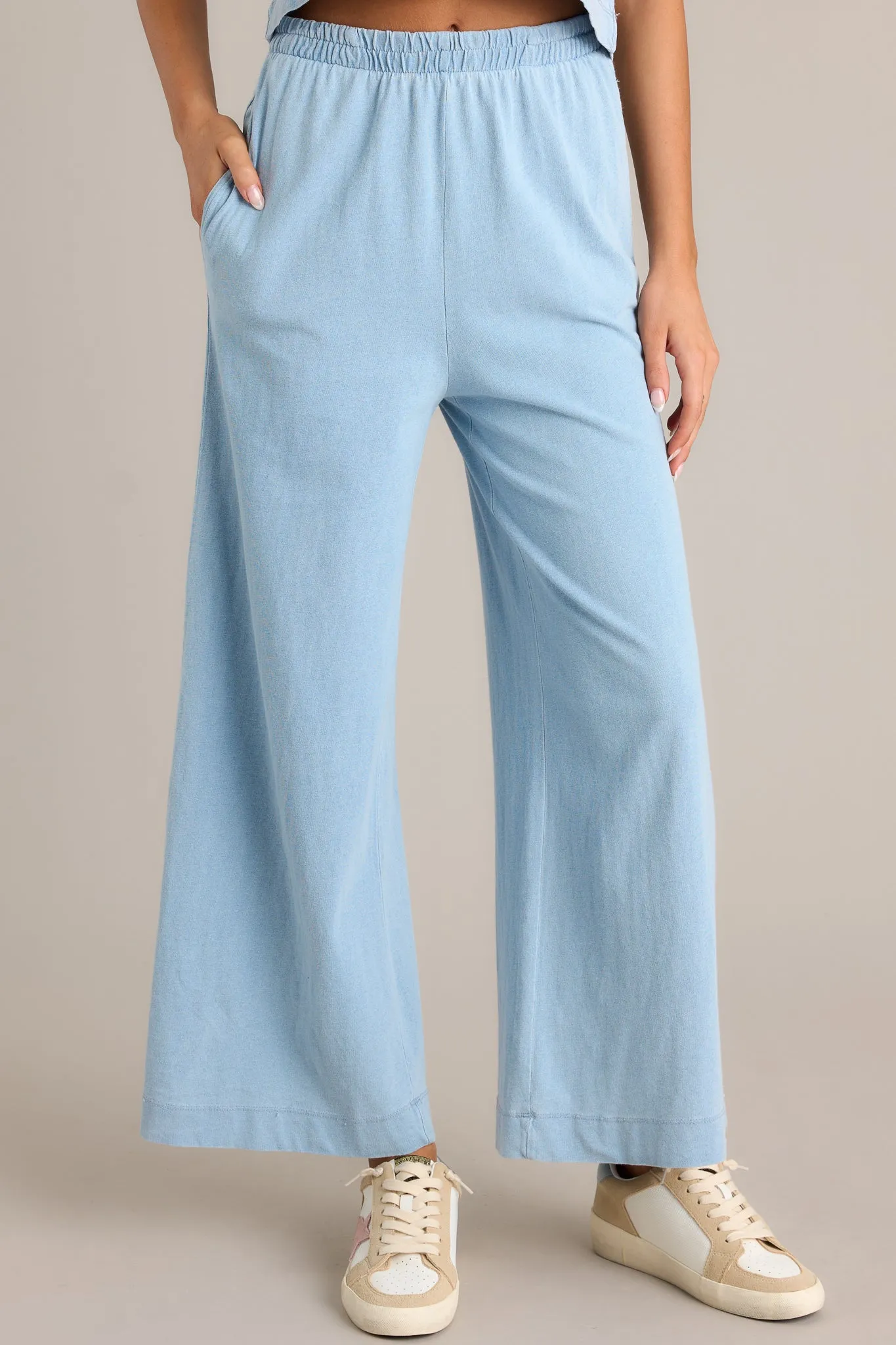 Z Supply Scout Washed Indigo Jersey Pants